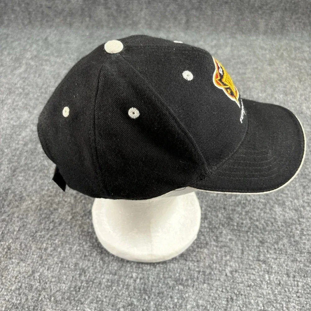 Vintage NFL Super Bowl XXXVIII Hat Black Houston 2004 Strapback Football Cap Y2K
